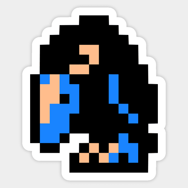 8-Bit Crow Sticker by Delsman35